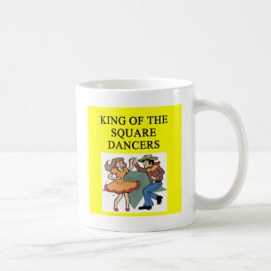 Taza De Café rey del baile cuadrado