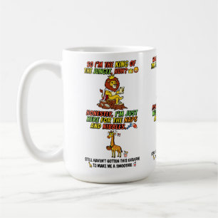 Taza De Café Rey Del León Del Jungle Duerme La Siesta Divertido