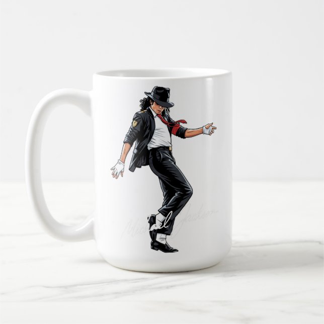 Taza De Café Rey del Pop - Fan de Michael Jackson (Izquierda)