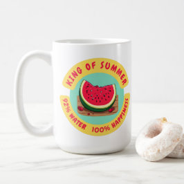 Taza De Café Rey del verano jugoso sandía 