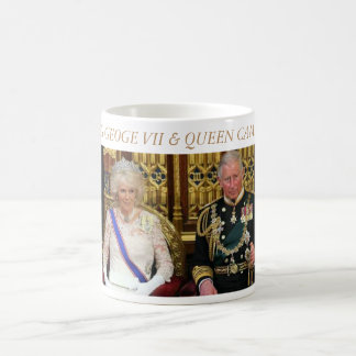 Taza De Café Rey George VII y reina Camila