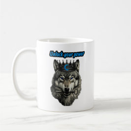 Taza De Café rey lobo desbloquea tu poder