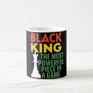 Taza De Café "Rey Negro: La Pieza Más Poderosa