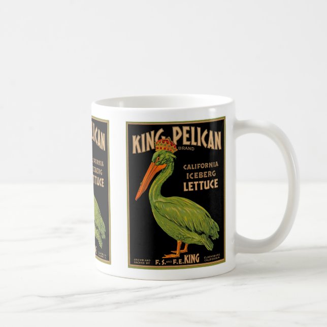 Taza De Café Rey Pelican Brand Lettuce (Derecha)