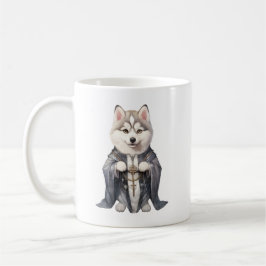 Taza De Café Rey sacerdote Perro Husky Siberiano