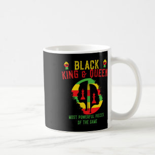 Taza De Café Rey Y Reina Negros La Pieza Más Poderosa De La Ga