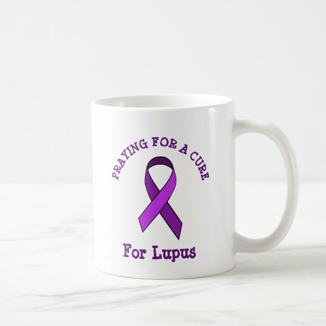 Taza De Café Rezando por un Lupus Lupus Cure Mug (Derecha)