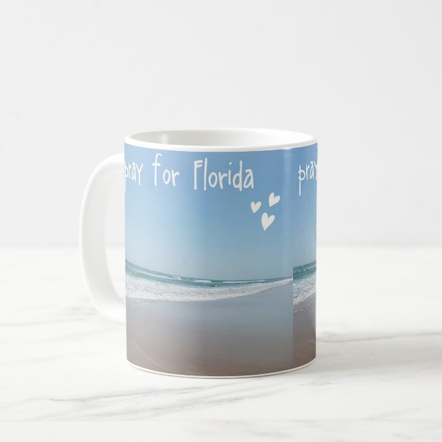 Taza De Café rezar por florida milton mug (Anverso izquierdo)