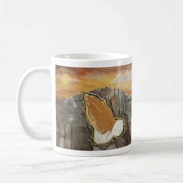 Taza De Café Rezar sin dejar de fumar (Izquierda)