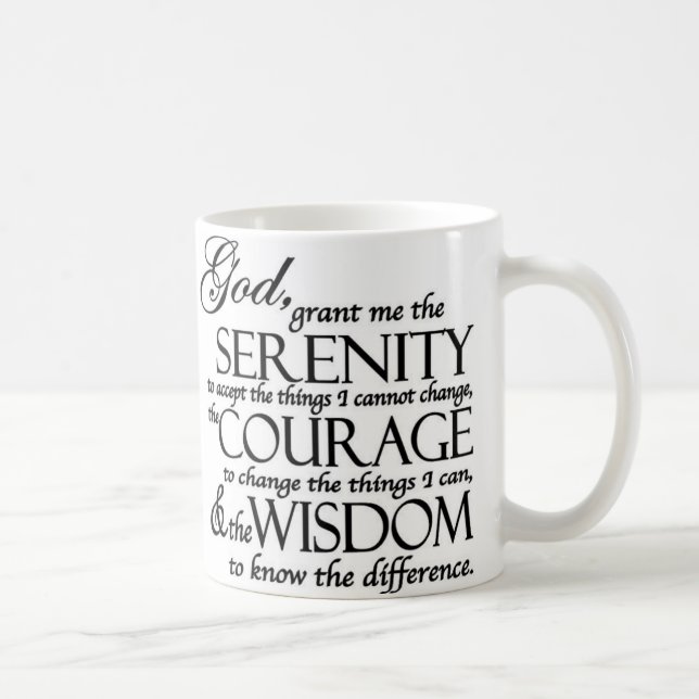 Taza De Café Rezo de la serenidad (Derecha)