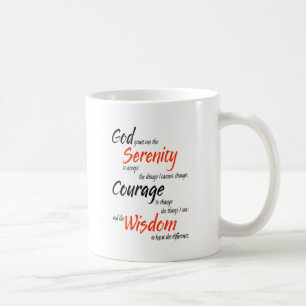 Taza De Café Rezo de la serenidad