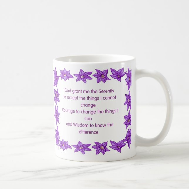 Taza De Café Rezo de la serenidad (Derecha)