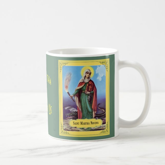Taza De Café Rezo de nueve semanas de la novena de Martha del (Derecha)