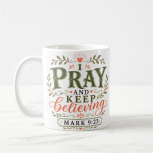 Taza De Café Rezo Y Sigo Creyendo Cota Cristiana
