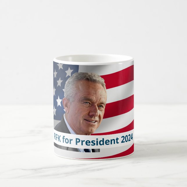Taza De Café RFK para la presidencia 2024 (Centro)