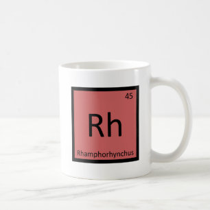 Taza De Café Rh - Rhamphorhynchus Símbolo Químico