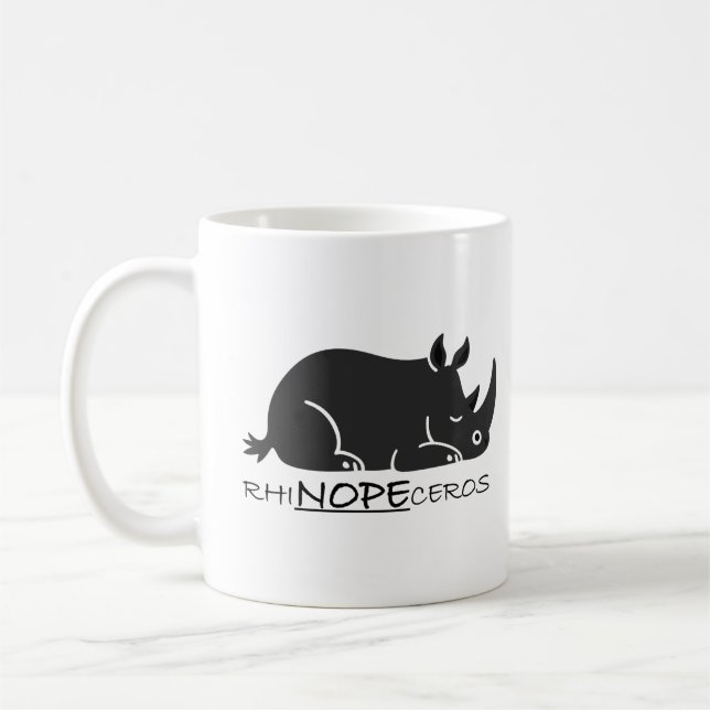 Taza De Café Rhino Bliss (Izquierda)