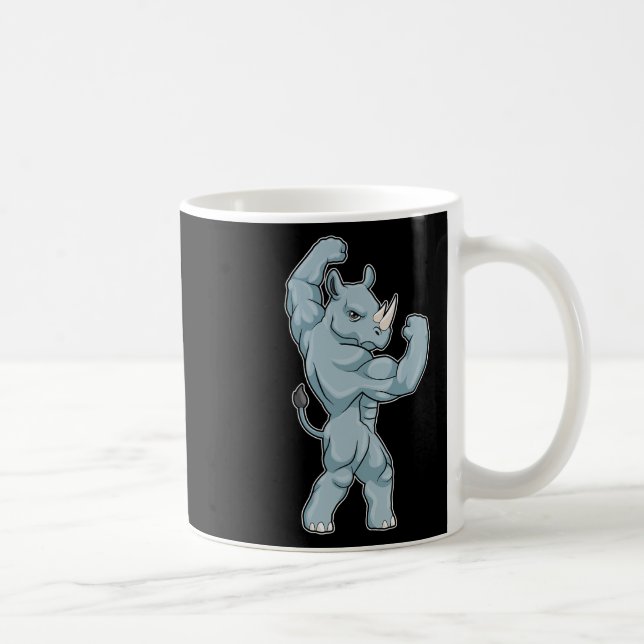 Taza De Café Rhino Bodybuilder Bodybuilding Sports  (Derecha)