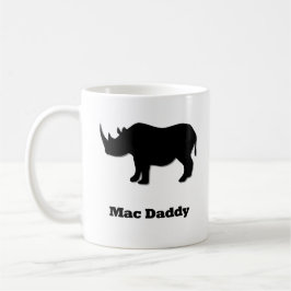 Taza De Café Rhino Mac Daddy negro