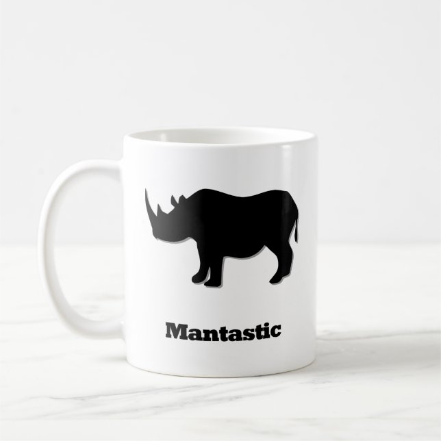Taza De Café Rhino Mantastic black (Izquierda)