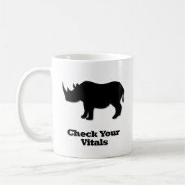 Taza De Café Rhino revisa sus vitales