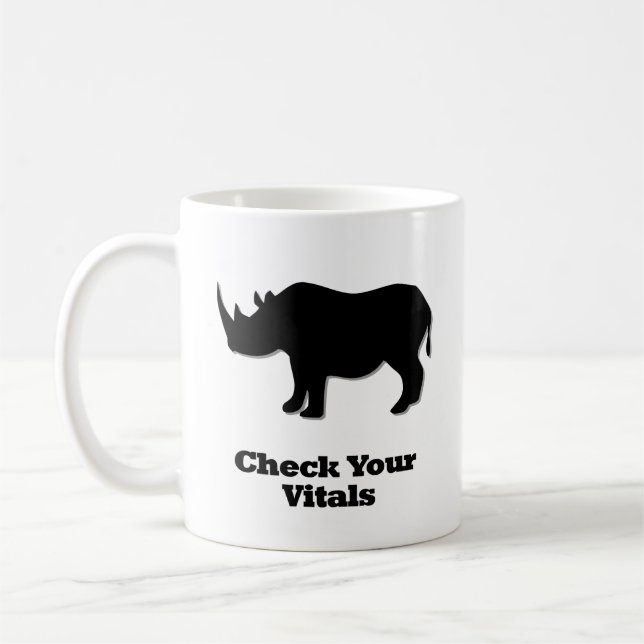 Taza De Café Rhino revisa sus vitales (Izquierda)