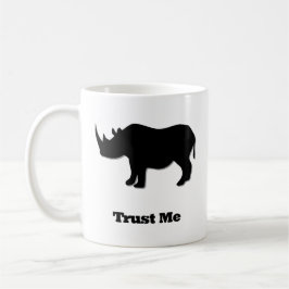 Taza De Café Rhino Trust Me Black
