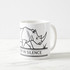 Taza De Café Rhinoceros - Strength In Silence