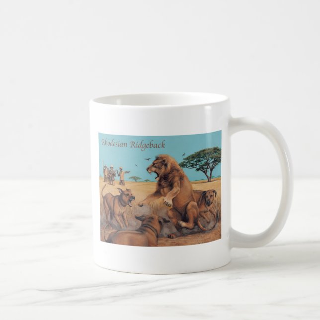 Taza De Café Rhodesian Ridgeback (Derecha)