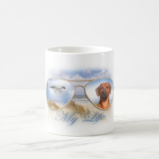 Taza De Café Rhodesian Ridgeback My Life (Centro)