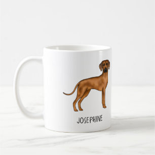 Taza De Café Rhodesian Ridgeback Perro León Marrón Lindo Con No
