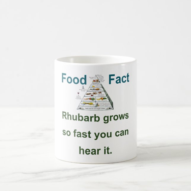 Taza De Café Rhubarb crece tan rápido - Hecho de la comida (Centro)