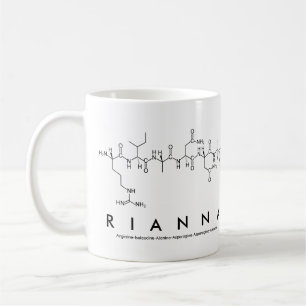 Taza De Café Rianna peptide name mug