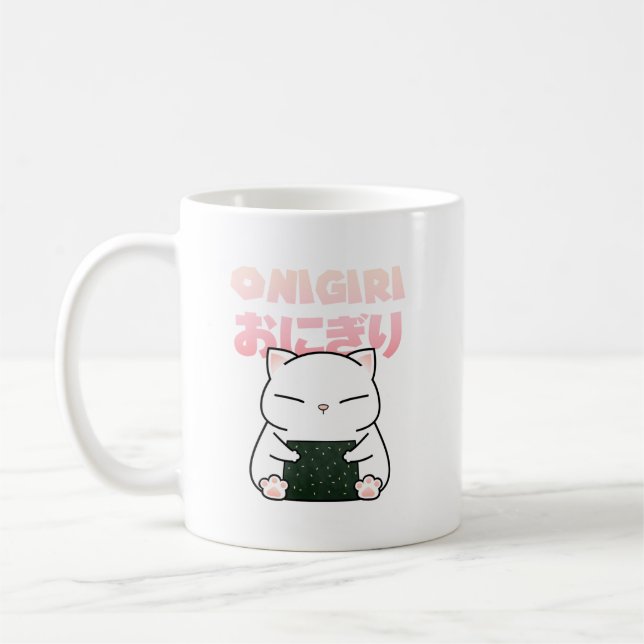 Taza De Café Rice Ball Sushi Cat (Izquierda)
