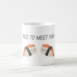 Taza De Café Rice Para Conocerte Kawaii Sushi