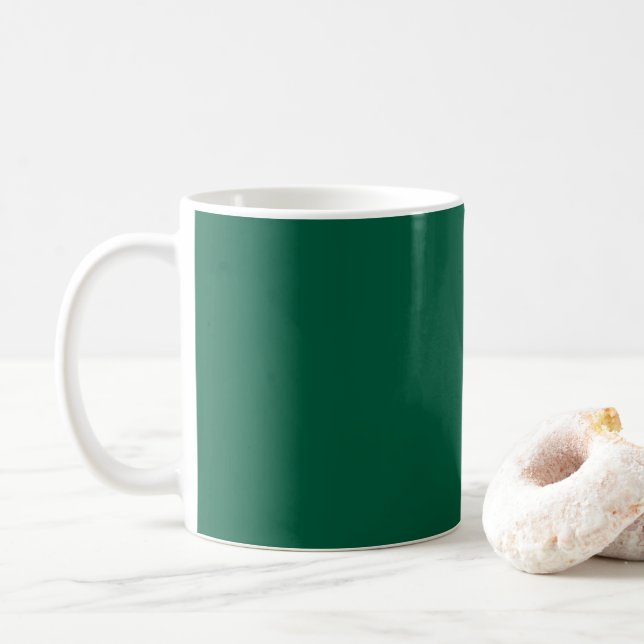 Taza De Café Rich Dark Green Coffee Mug (Con donut)