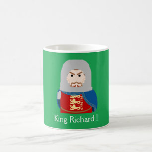 Taza De Café Richard I (el Corazón de León) Rey de Inglaterra
