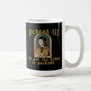Taza De Café Richard III puso al rey en camiseta del