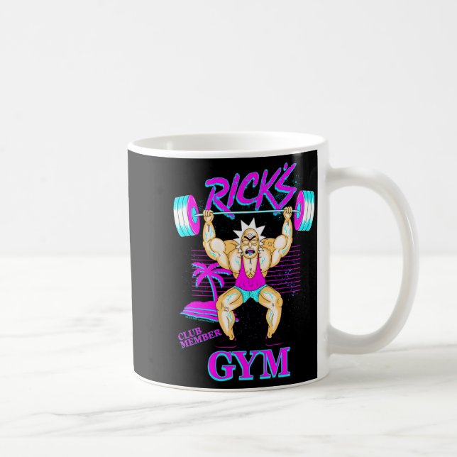 Taza De Café Rick And Morty Ricks Gym Club Member  (Derecha)