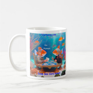 Taza De Café Rick London Fish Jugando "Go Fish" Juego de Cartas