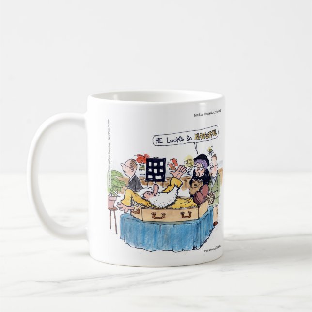 Taza De Café Rick London Funny So Natural Old Hippie Funeral (Izquierda)