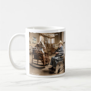 Taza De Café Rick London Jubilado La vaca del lado lejano le gu