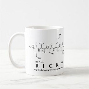 Taza De Café Ricky peptide name mug