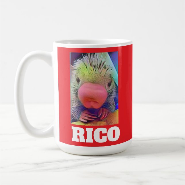 TAZA DE CAFÉ RICO PORCUPINE  (Izquierda)