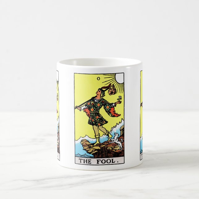 Taza De Café Rider Waite Tarot Mayor Arcana El Tonto (Centro)