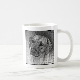 Taza De Café Ridgeback Perro Arte de Glenda S. Harlan