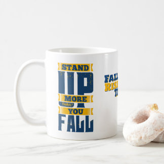 Taza De Café Ríe Más De Lo Que Caes Motivacional 