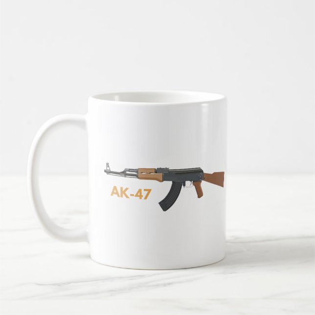 Taza De Café Rifle de asalto AK-47 (Izquierda)