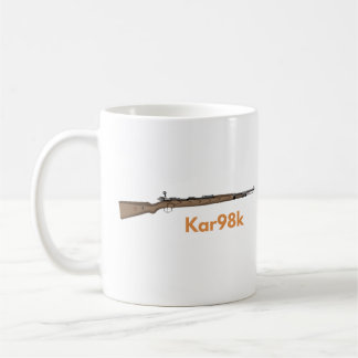 Taza De Café Rifle Karabiner alemán de la Segunda Guerra Mundia