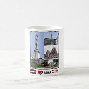 Taza De Café Riga Latvia - La ciudad de Riba - Plaza Livu -